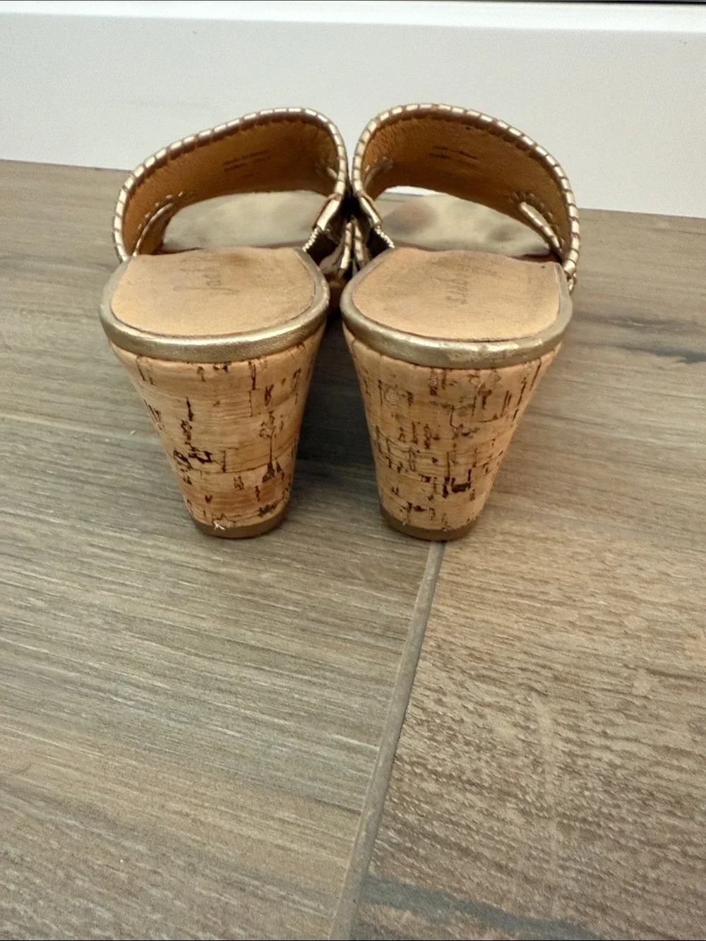 Jack Rogers metallic gold